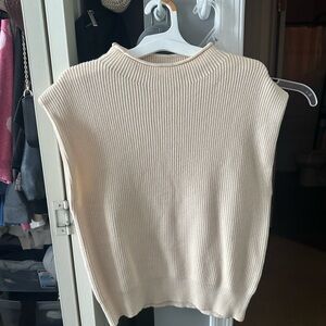 Mock Neck Sleeveless Sweater